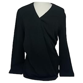 Gianni Versace schwarze Wollstrickware Schwarz