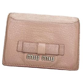 Bolsa de couro rosa Miu Miu Rosa