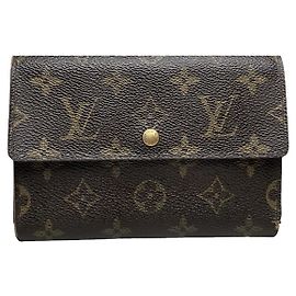 Louis Vuitton Iris Brown Leather Wallet Brown