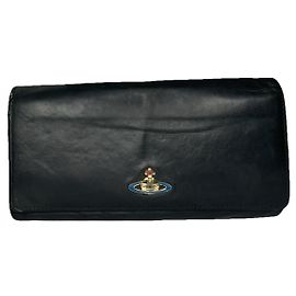 Vivienne Westwood Black Leather Wallet Black