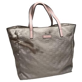 Gucci Jackie Vintage  Silver Polyester Handbag Silvery