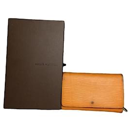 Louis Vuitton-LOUIS VUITTON Wallets T.  Leather-Orange