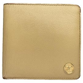 Chanel 2.55 Beige Leather Wallet Beige