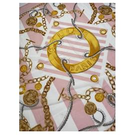 Céline-CELINE Silk handkerchief T.  Silk-Pink