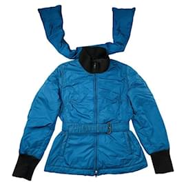 Prada blauer Polyester-Mantel Blau