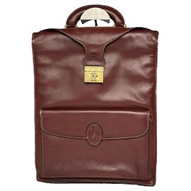Bolso de mano de cuero burdeos Cartier Burdeos