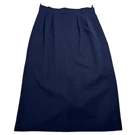 Dior marineblauer Wollrock Marineblau