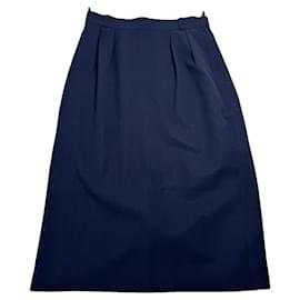 Dior-DIOR Skirts T.International S Wool-Navy blue