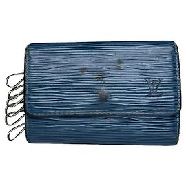 Bolsa de couro azul Lockme da Louis Vuitton Azul