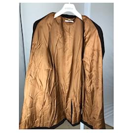 Givenchy-GIVENCHY Trench coats T.International XL Wool-Brown