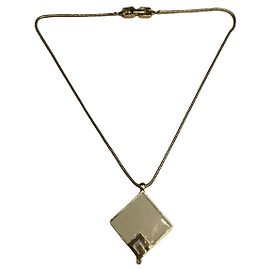 Givenchy Gold Steel Necklace Golden