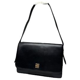 Bolsa de couro preta Givenchy 4G Preto