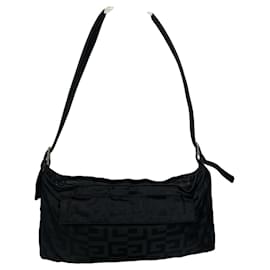 Givenchy Whip Black Polyester Handbag Black