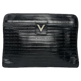 Autre Marque-MARIO VALENTINO Clutch bags T.  Leather-Black