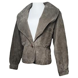 Fendi-FENDI Trench coats T.International L Leather-Brown