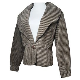 Fendi Brown Leather Trench Coat Brown
