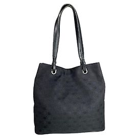 Salvatore Ferragamo Black Polyester Handbag Black