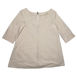 Top de algodón beige Marni Beige