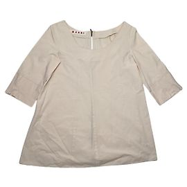 Top in cotone beige Marni Beige