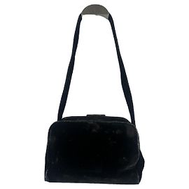 Borsa in cotone nero Prada Re-Edition 2002 Nero