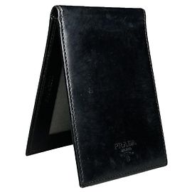 Borsa in pelle nera Prada Nero