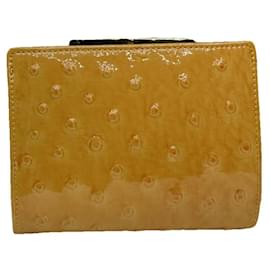 Autre Marque-KANSAI YAMAMOTO Wallets T.  Patent leather-Yellow