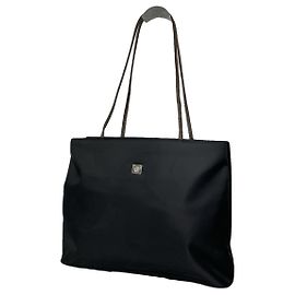 Gianni Versace Black Polyester Handbag Black