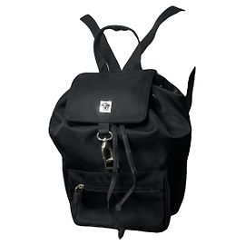 Gianni Versace Black Leather Backpack Black