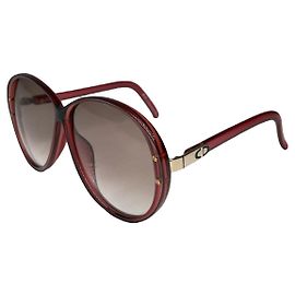 Dior Red Plastic Sunglasses Red