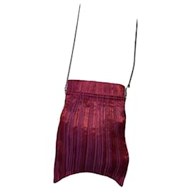Pleats Please Red Polyester Handbag Red