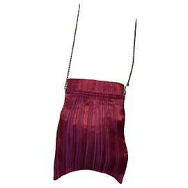 Sac à main en polyester rouge Pleats Please Rouge