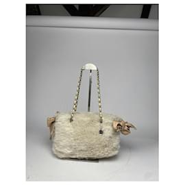 Autre Marque-SAMANTHA THAVASA Handbags T.  Faux fur-White