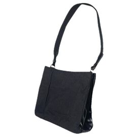 Borsa a mano in cotone nero Prada Cleo Nero