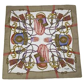 Céline-CELINE Silk handkerchief T.  Silk-Brown