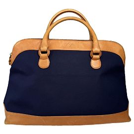 Givenchy Navy Leather Travel Bag Navy blue