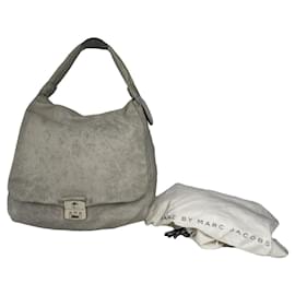 Bolsa de couro prateado Marc Jacobs The Eclipse Prata