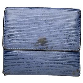 Louis Vuitton Twist Blue Leather Wallet Blue