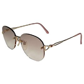 Gafas de sol de metal rosa Balenciaga Rosa