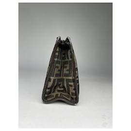 Fendi-FENDI Clutch bags T.  Cotton-Brown