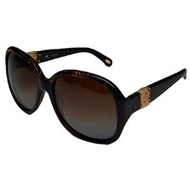 Óculos de sol de plástico marrom Loewe Marrom