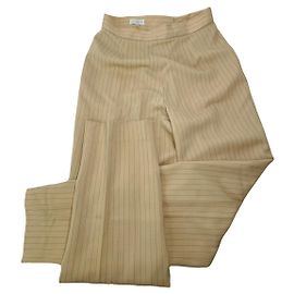 Calça de lã bege Balenciaga Bege