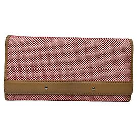 Cartera de cuero rojo Burberry Roja