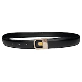 Autre Marque-NON SIGNE / UNSIGNED Belts T.cm 95 Leather-Black