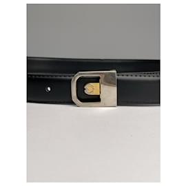 Autre Marque-NON SIGNE / UNSIGNED Belts T.cm 95 Leather-Black