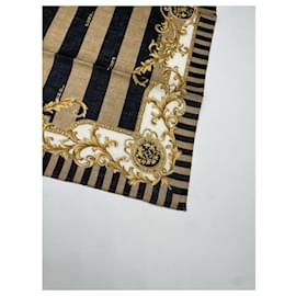 Fendi-FENDI Scarves T.  Silk-Brown