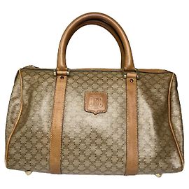 Céline Bolsa de couro marrom Celine Marrom