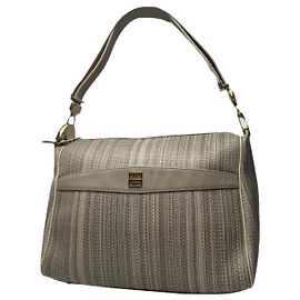 Sac à main en cuir gris Givenchy 4G Gris