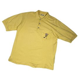 Polo en coton jaune MCM Jaune