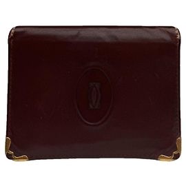 Borsa in pelle bordeaux Cartier Bordò