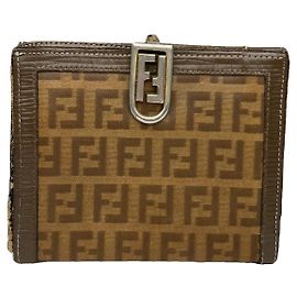 Fendi Baguette Brown Leather Wallet Brown